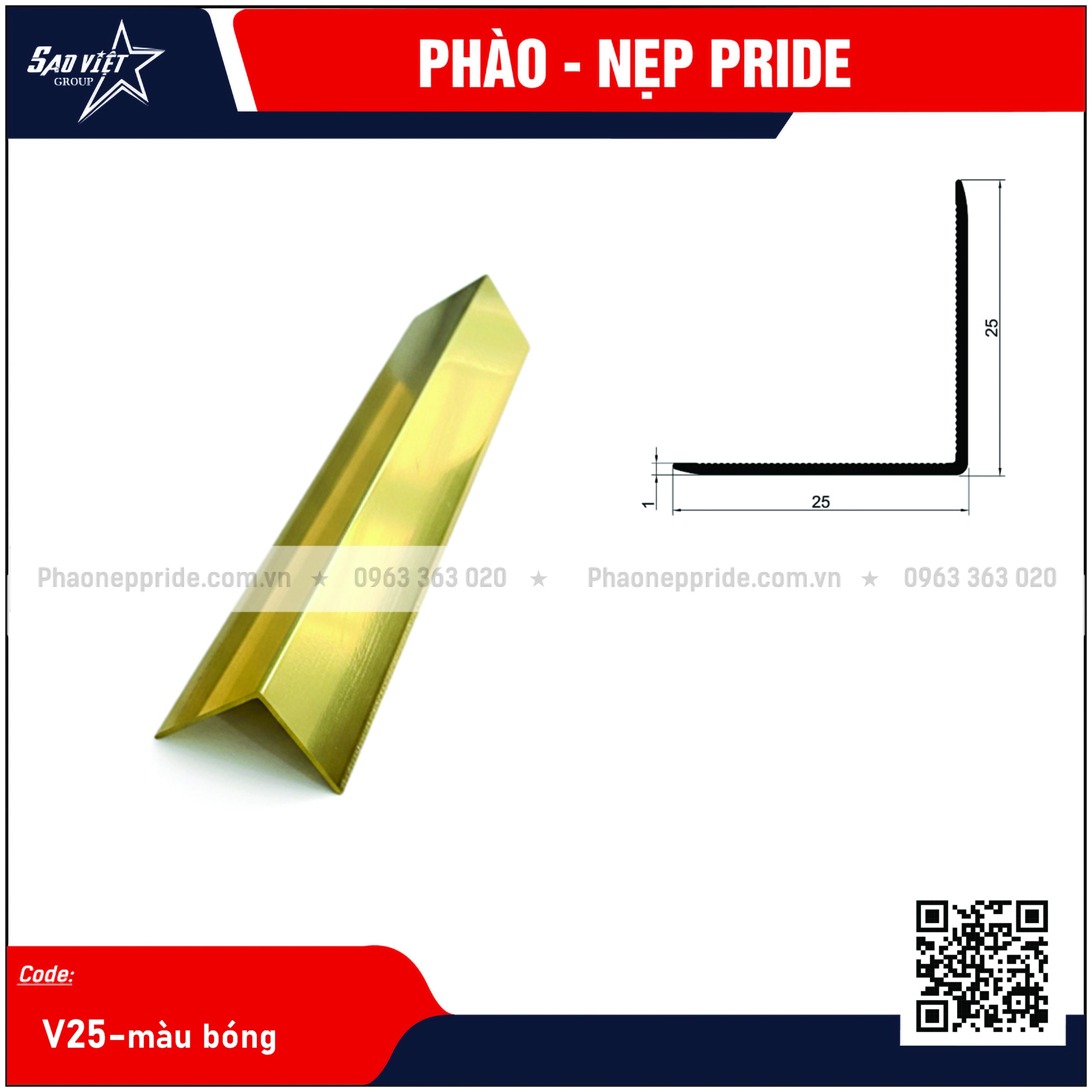 NẸP HỢP KIM V25