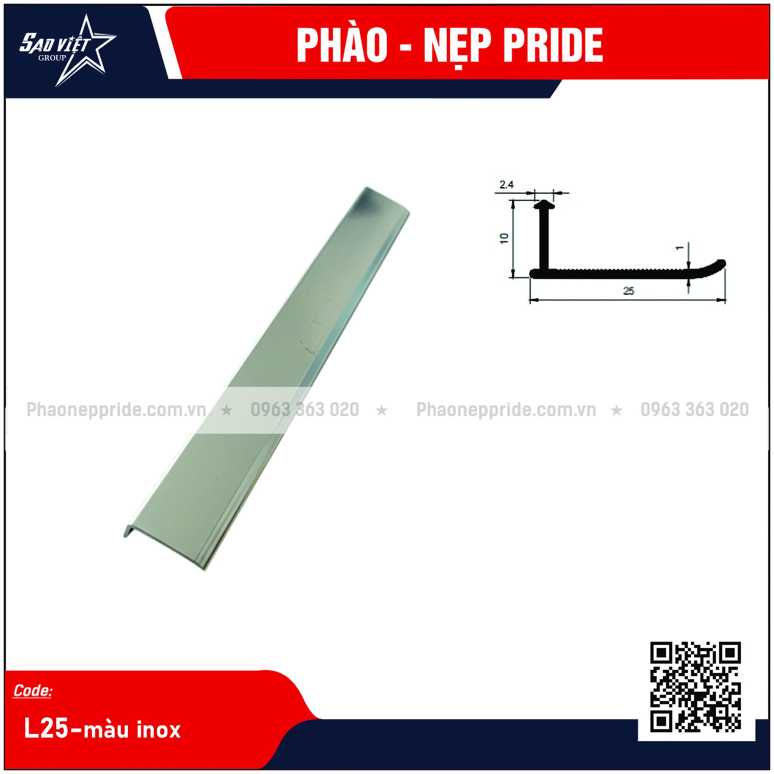 NẸP MB - NẸP SÀN GỖ L25 - Ảnh 4