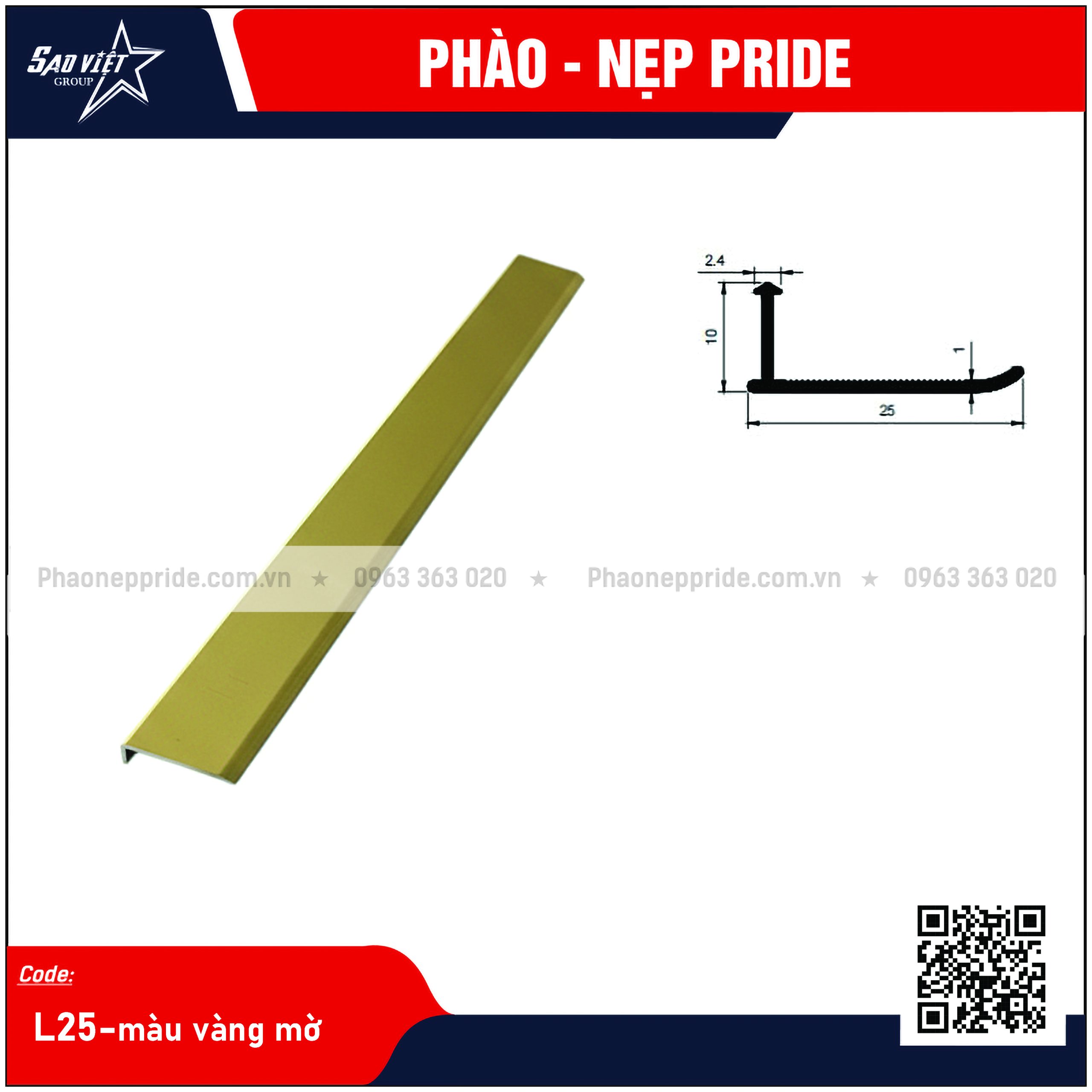 NẸP MB - NẸP SÀN GỖ L25 - Ảnh 2