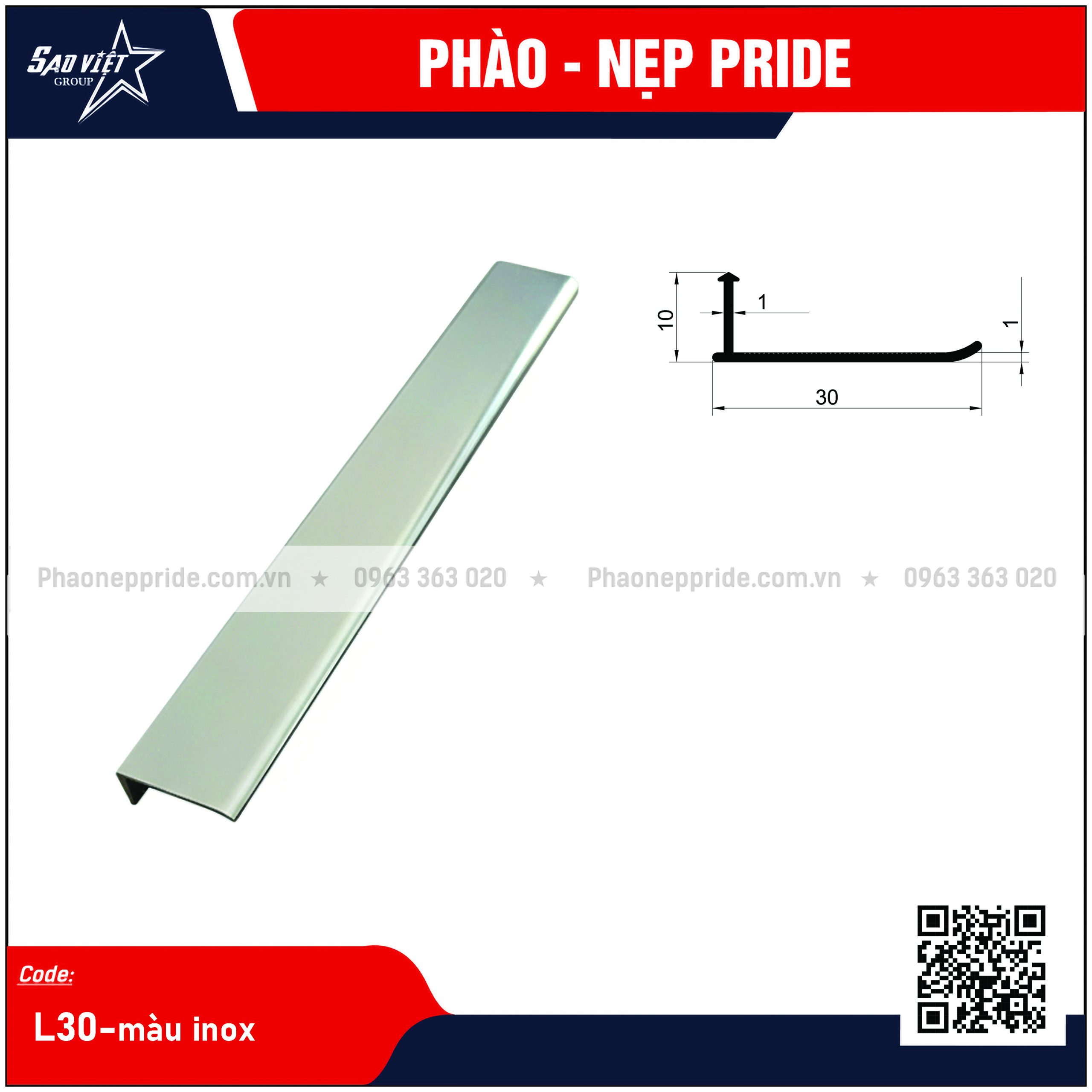 NẸP MB - NẸP SÀN GỖ L30 - Ảnh 3