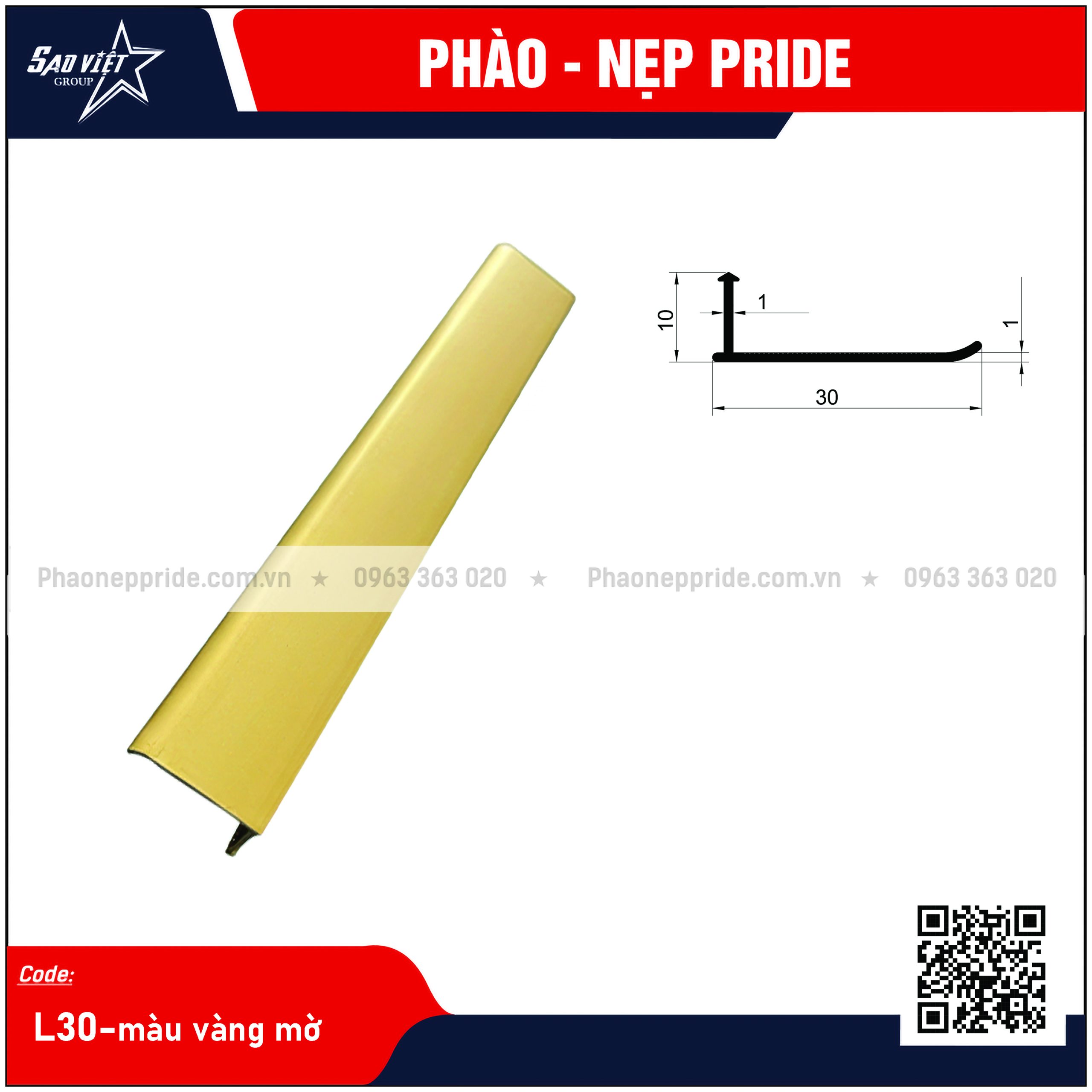 NẸP MB - NẸP SÀN GỖ L30
