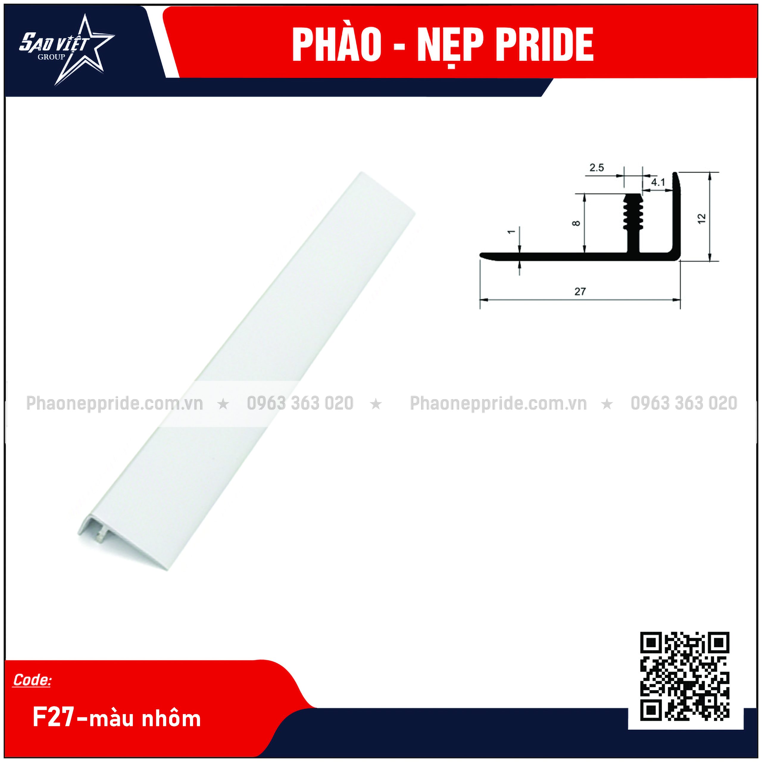 NẸP MB - NẸP SÀN GỖ F27 - Ảnh 3