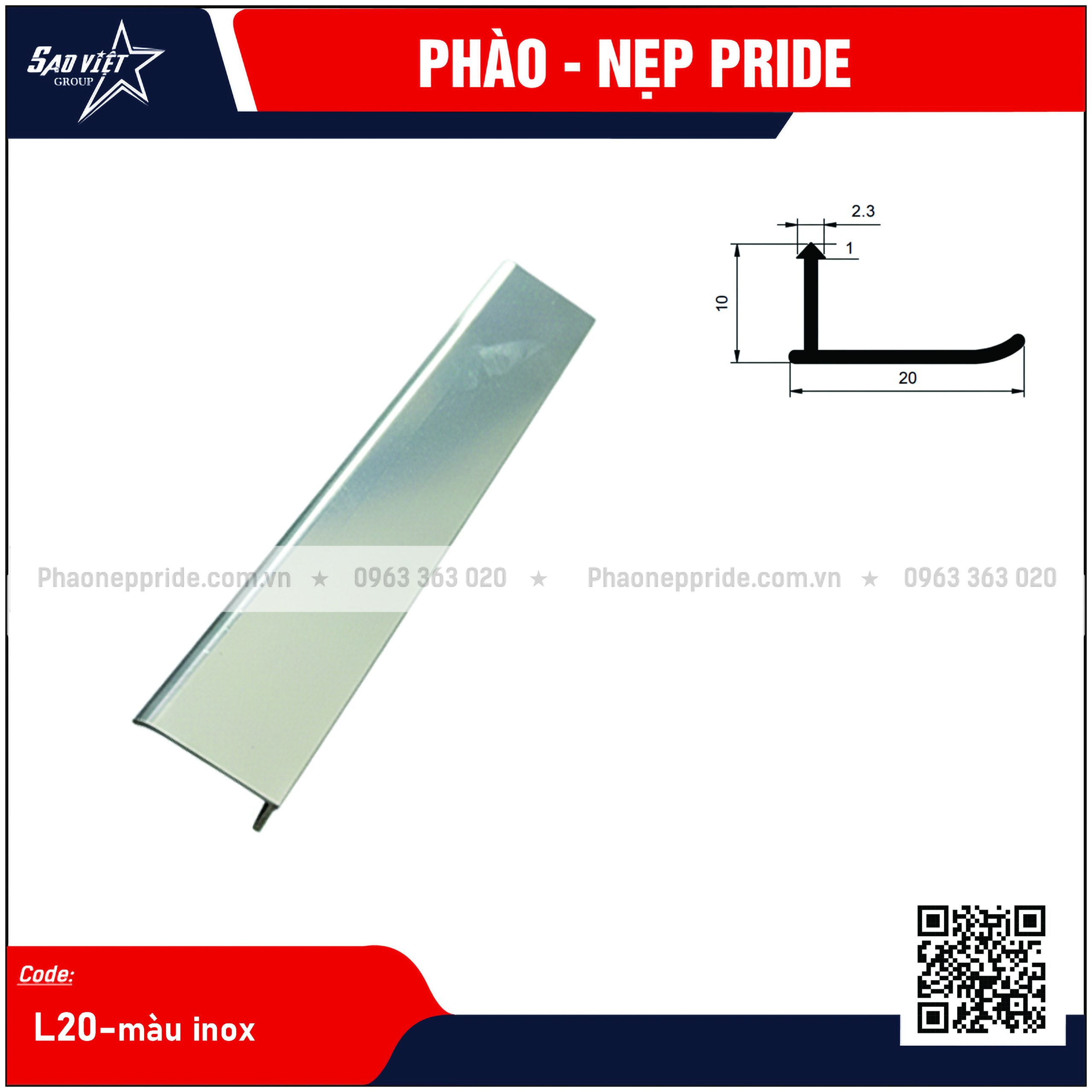 NẸP MB - NẸP SÀN GỖ L20 - Ảnh 5