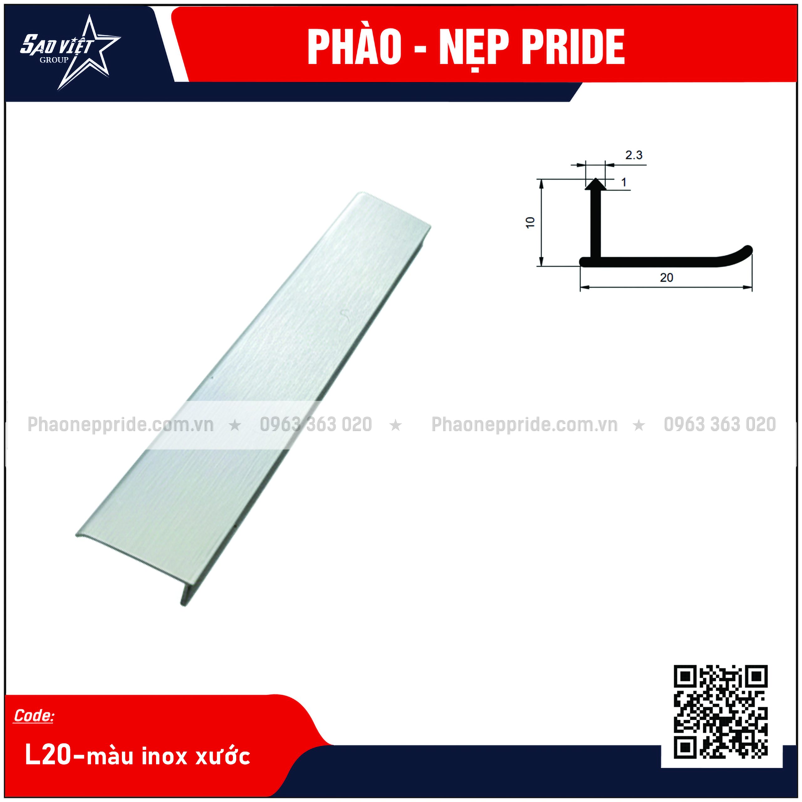 NẸP MB - NẸP SÀN GỖ L20 - Ảnh 3