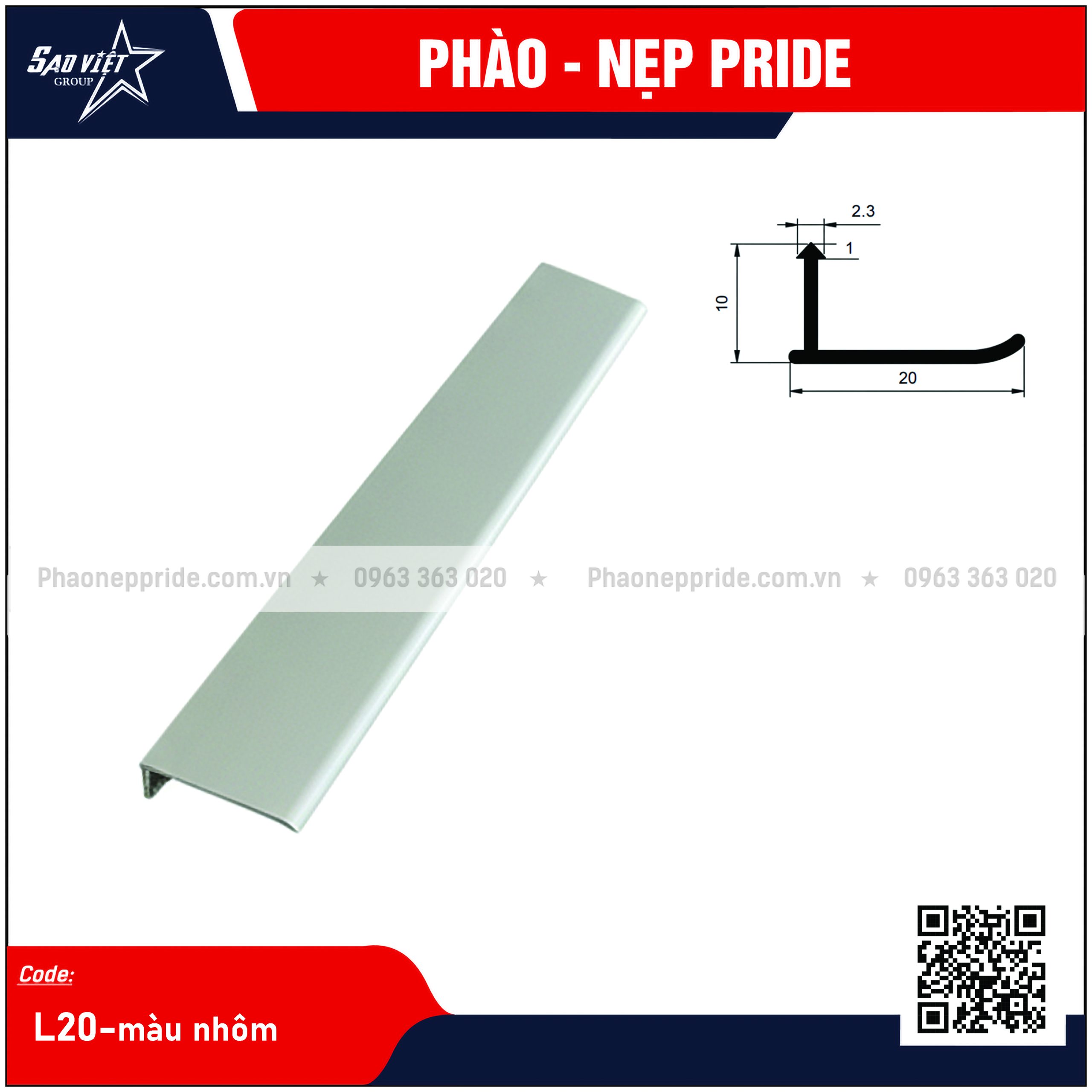 NẸP MB - NẸP SÀN GỖ L20 - Ảnh 4