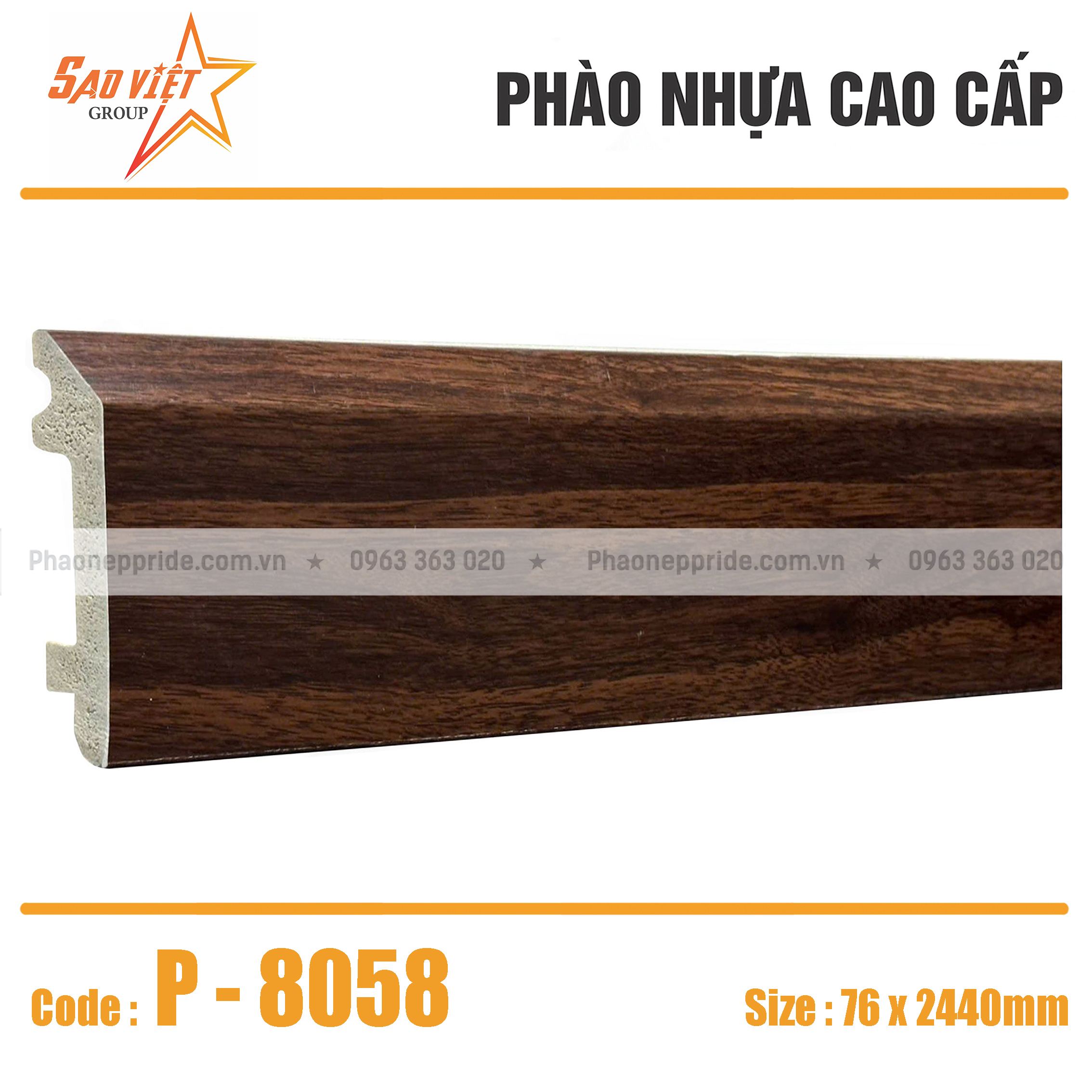 PHÀO CHÂN TƯỜNG VUÔNG PS 80mm MÃ P-8058